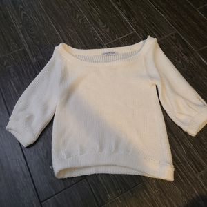 Cotton Emporium Knit Cream Sweater S
